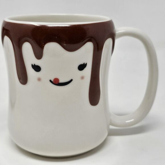 CandyRific Coffee Mugs (2) We Go Together Marshmallow Hot Chocolate Cocoa Cups - Picture 3 of 10